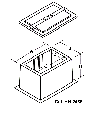 Catalog HH-2436 Handhole Splice Box